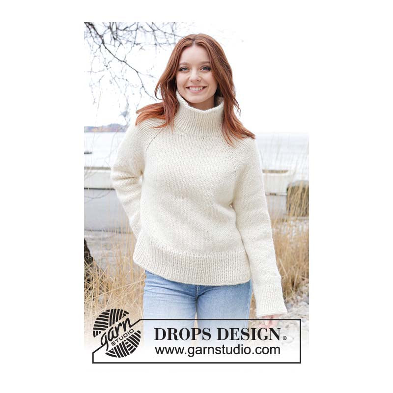 Drops - Under the Moon Sweater - FREE Knitting Pattern (PDF Download)