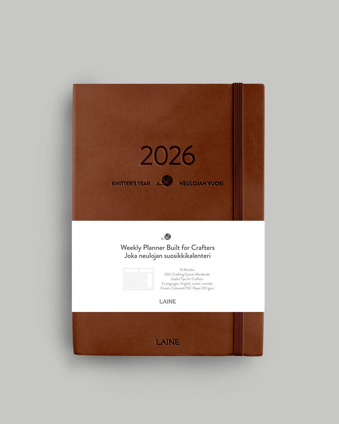 Laine - Knitter’s Year 2026 weekly planner