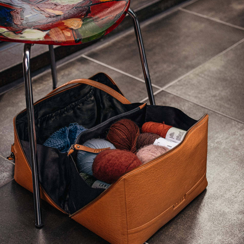 muud Cleo XL Leather Project Bag – Spacious & Stylish