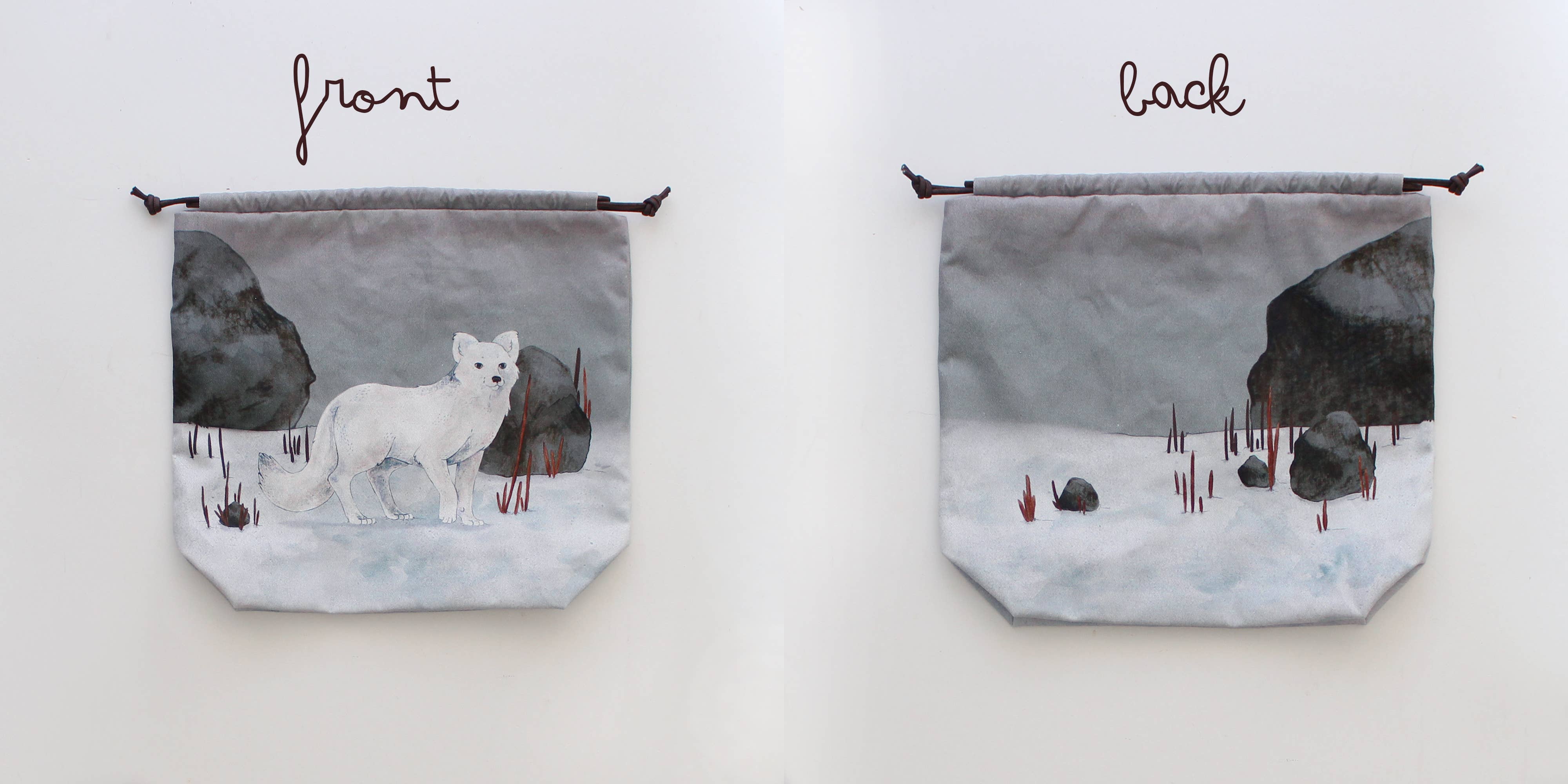 The Blue Rabbit House - Noah the Polar Fox - Project Bag