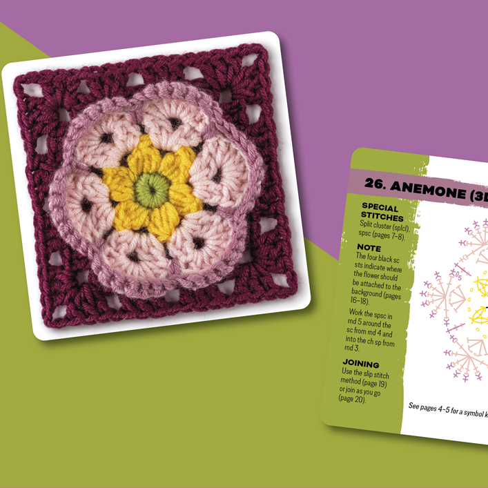 The Granny Square Flowers Card Deck
