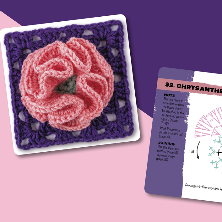 The Granny Square Flowers Card Deck