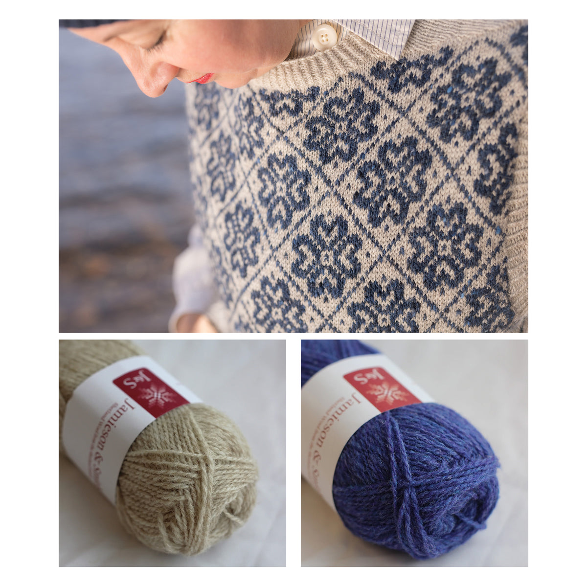 Kate Davies – Another Song / Òran Eile Vest – Knitting Kit