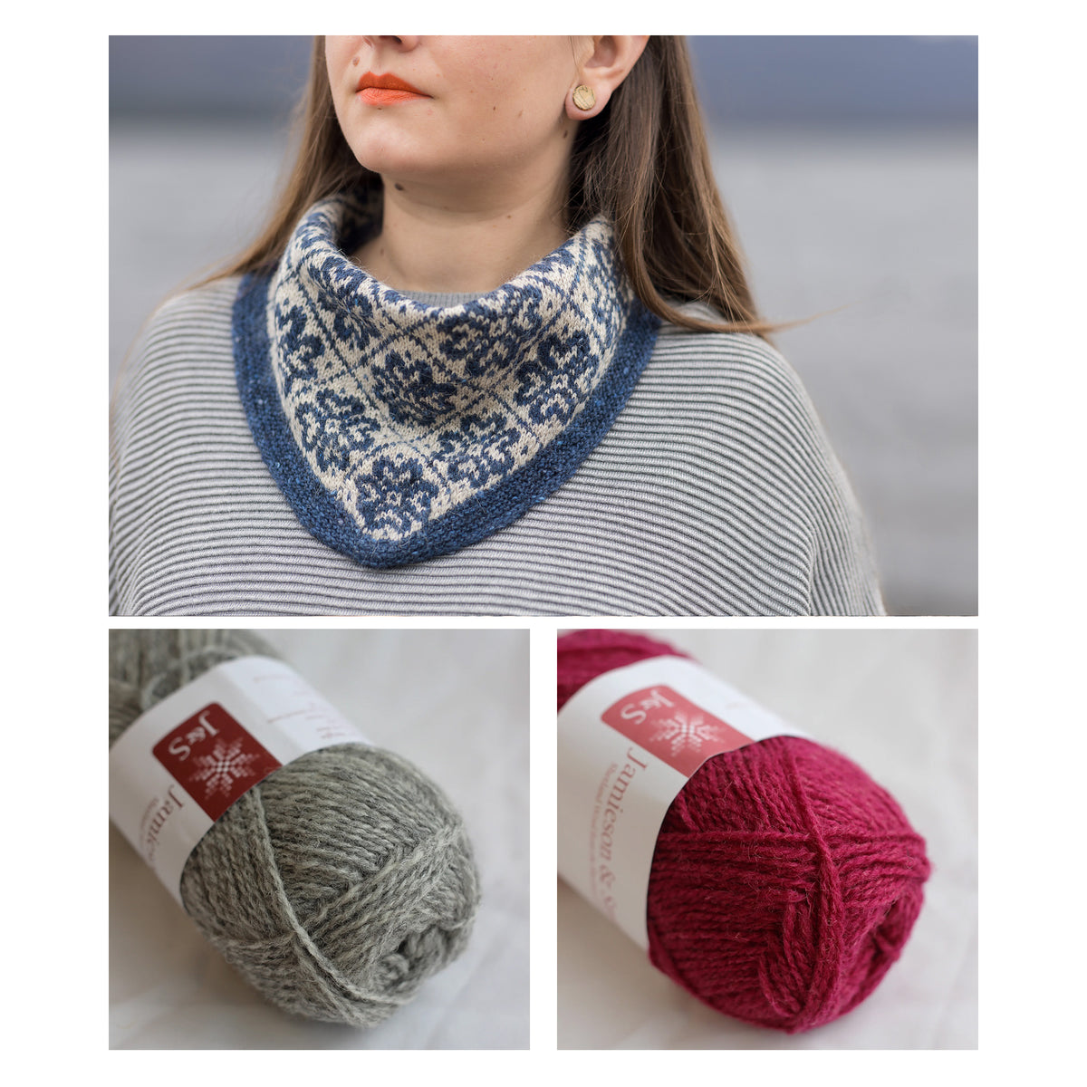 Kate Davies – Brèid Kerchief – Knitting Kit