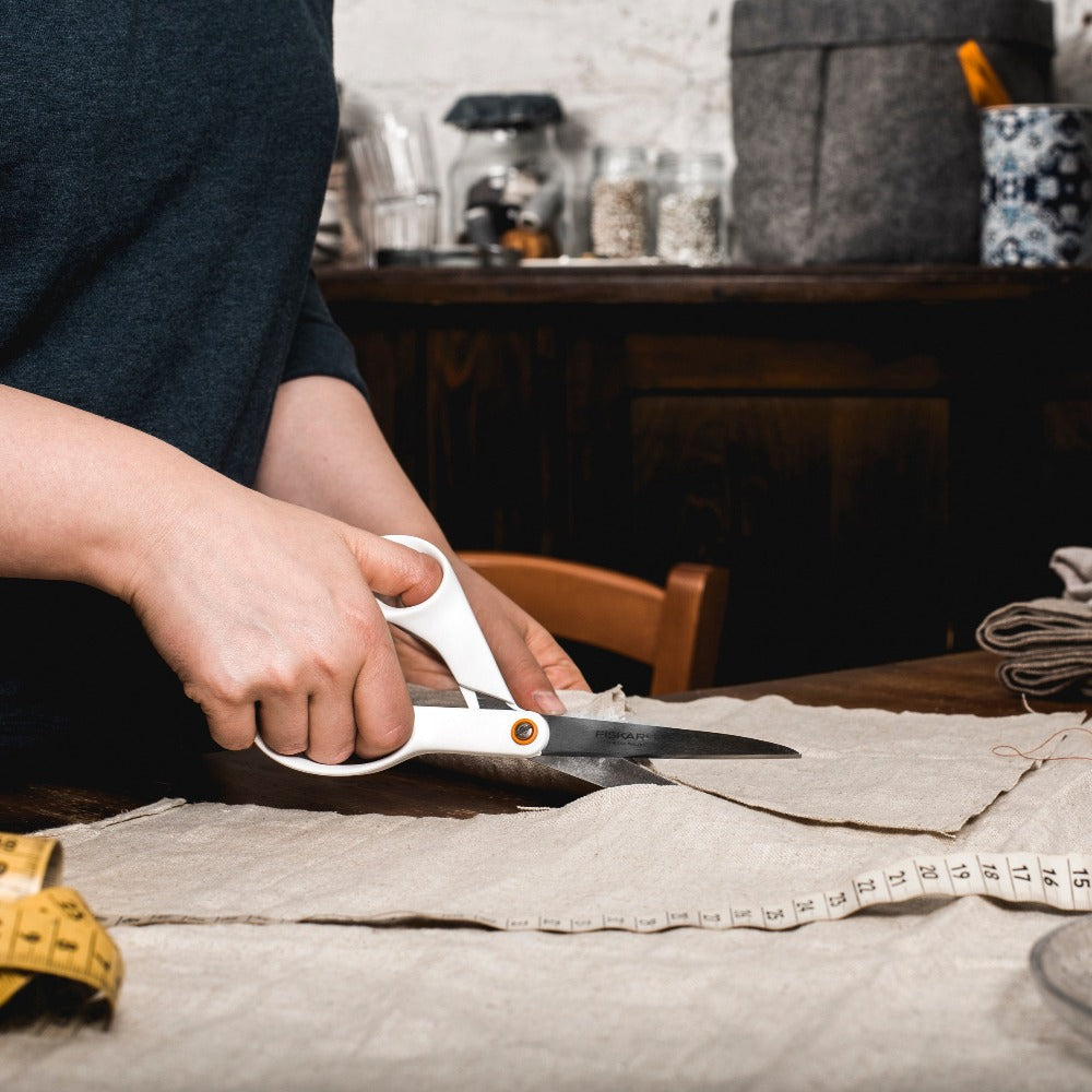 Fiskars - Ciseaux universels 21 cm Blanc