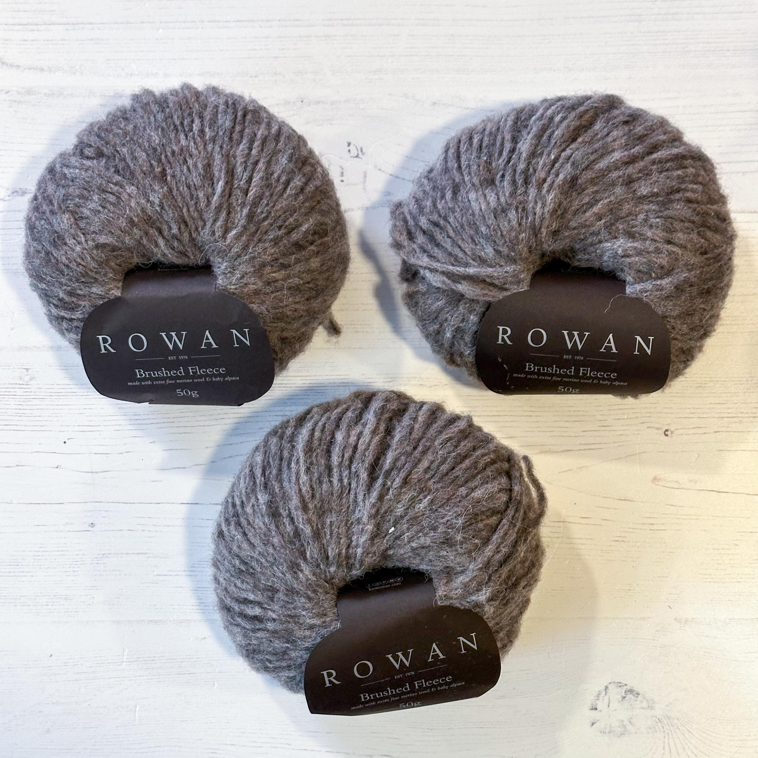 Rowan Brushed Fleece 3 x 50g Tarn - Clearance Bundles