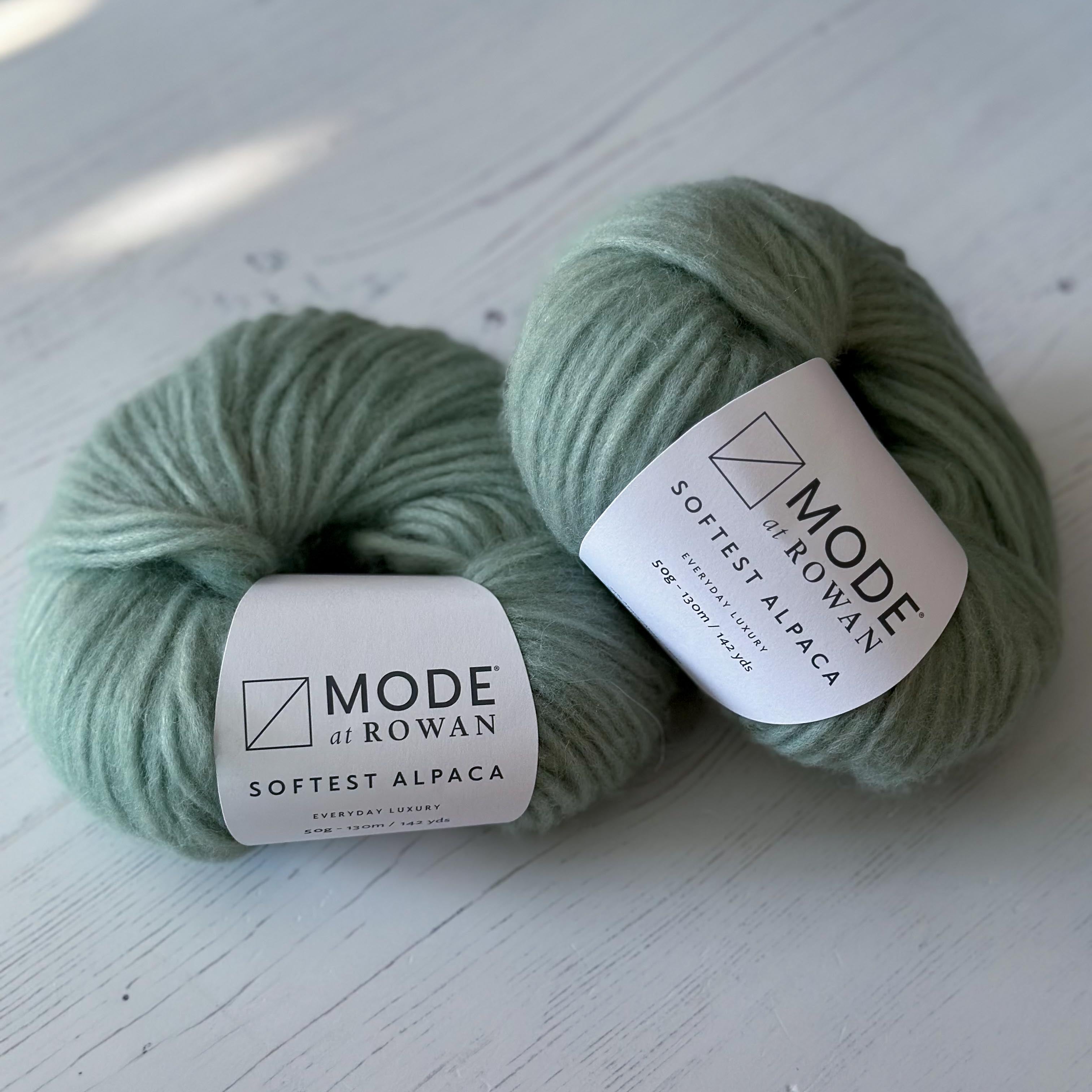 Mode at Rowan Softest Alpaca - 2 x 50g Eucalyptus - End of Dye Lot Bundle