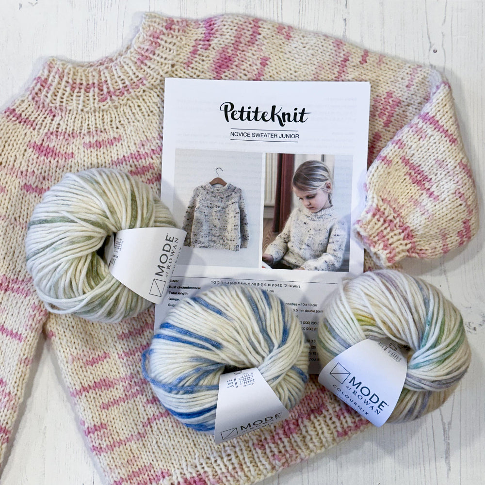 PetiteKnit Novice Sweater Junior Knitting Kit