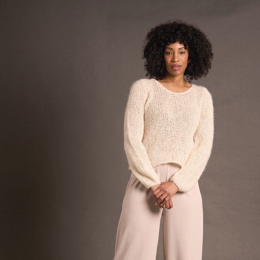 Loren Sweater & Sleeveless Vest- Knitting Pattern - PDF Download