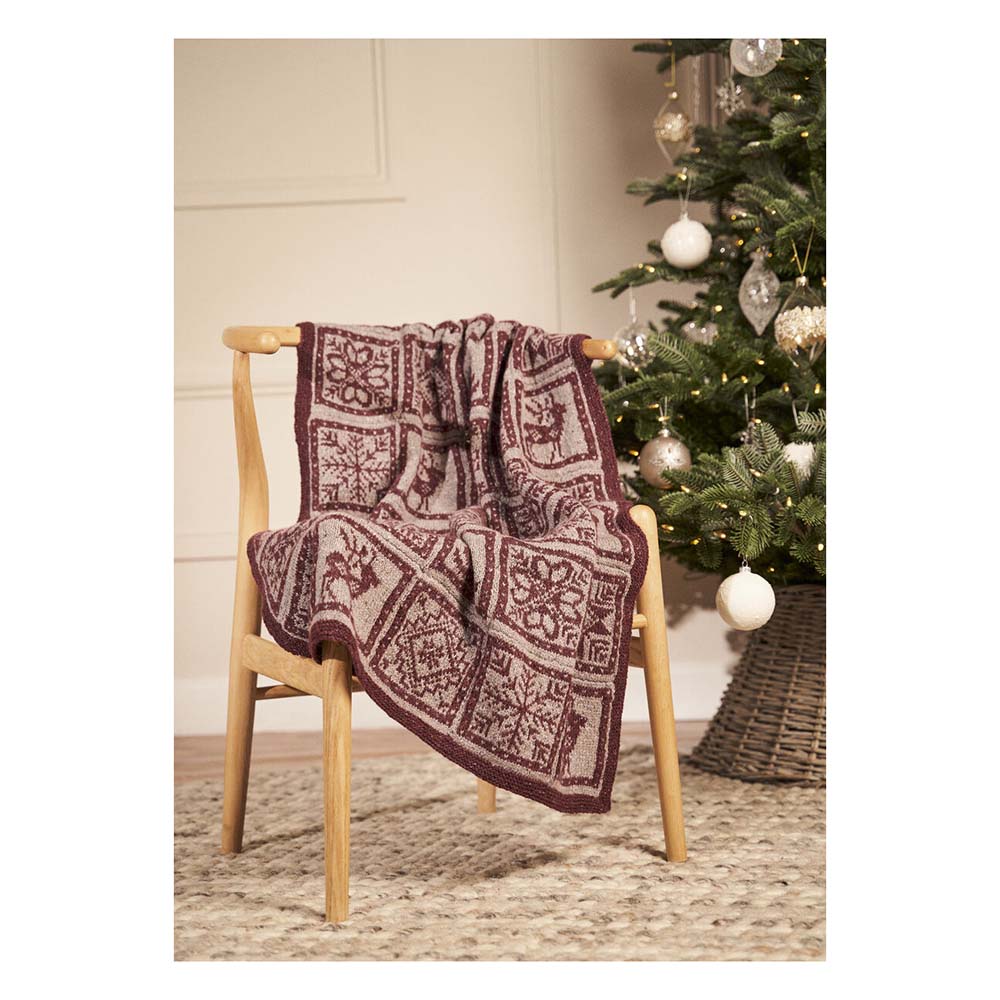 Midwinter Festive Blanket - Knitting Pattern (FREE PDF download)