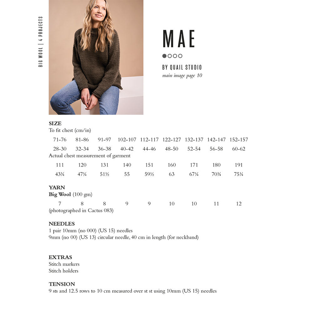 Mae Sweater - Beginner Knitting Kit