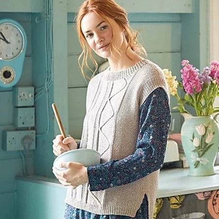 Pull à enfiler à motif de tricot (PDF téléchargeable) Georgia Farrell