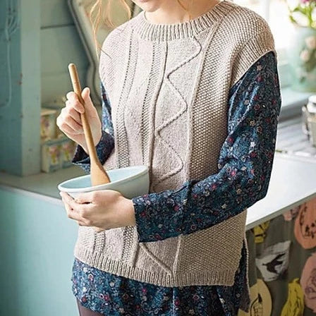 Pull à enfiler à motif de tricot (PDF téléchargeable) Georgia Farrell