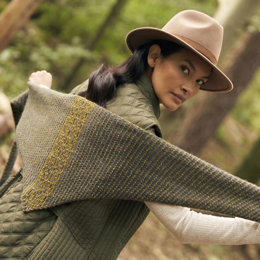 Rowan – Tweed-Schal – Strickmuster (PDF-Download)