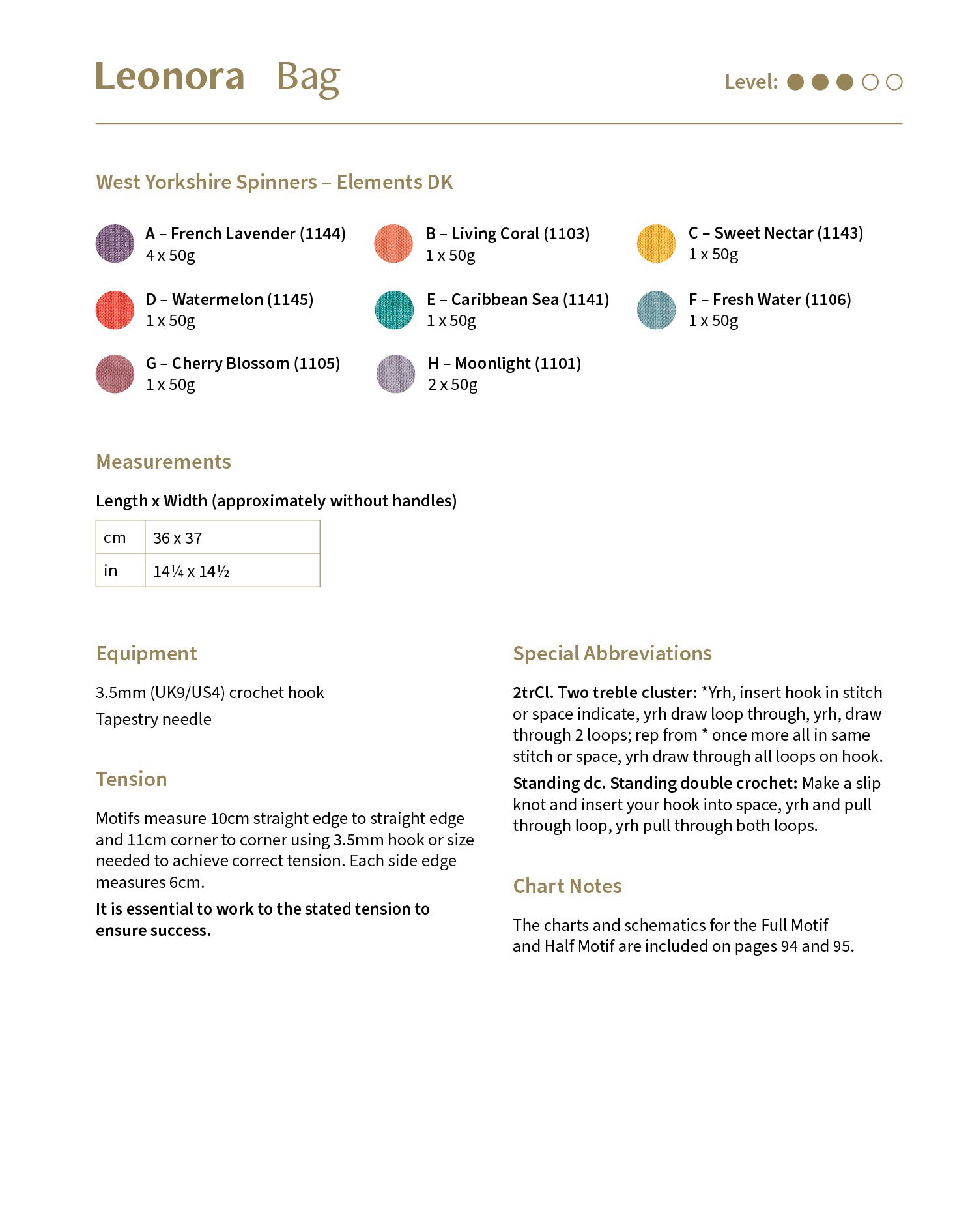 WYS Elements DK Sun Dance - Crochet Pattern Book