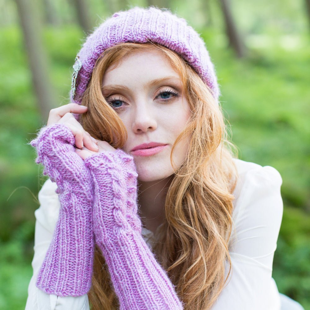 Isabelle Hat and Hand Warmers Set - Knitting Kit