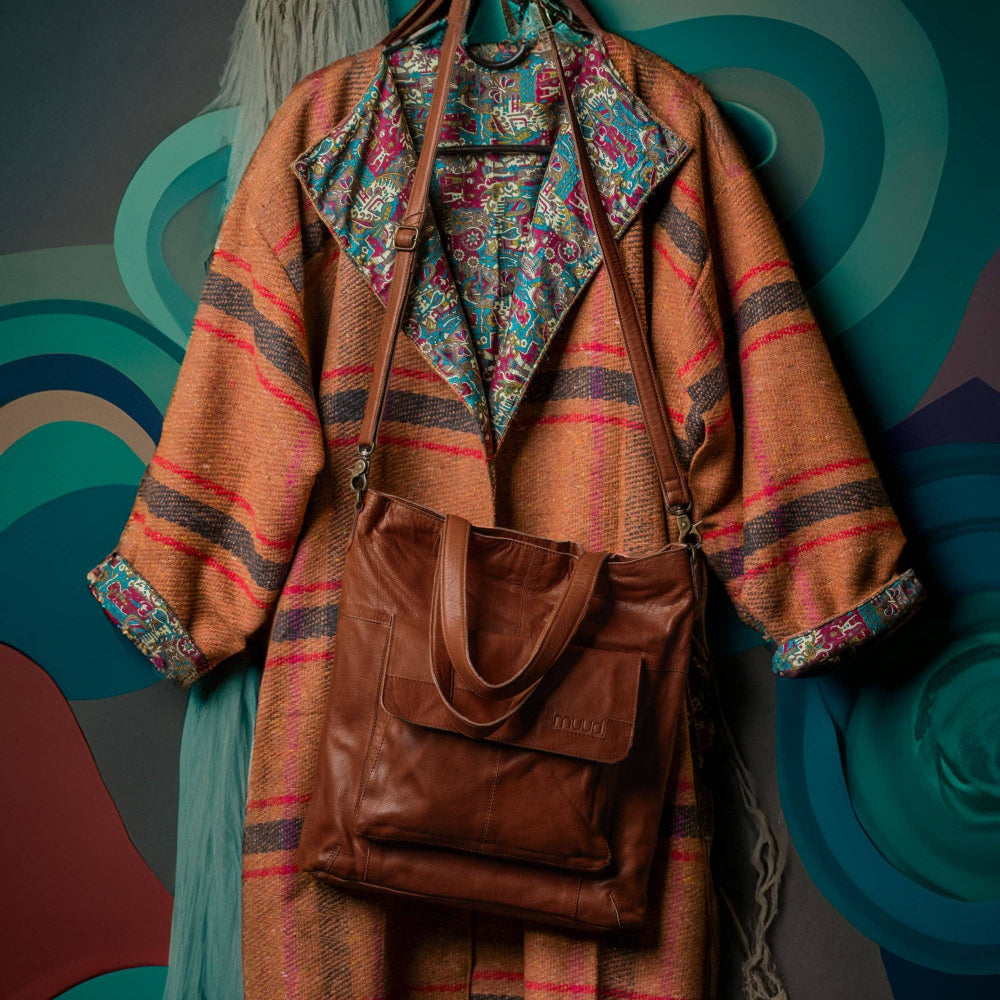 muud Arendal - Leather Knitting Project Bag