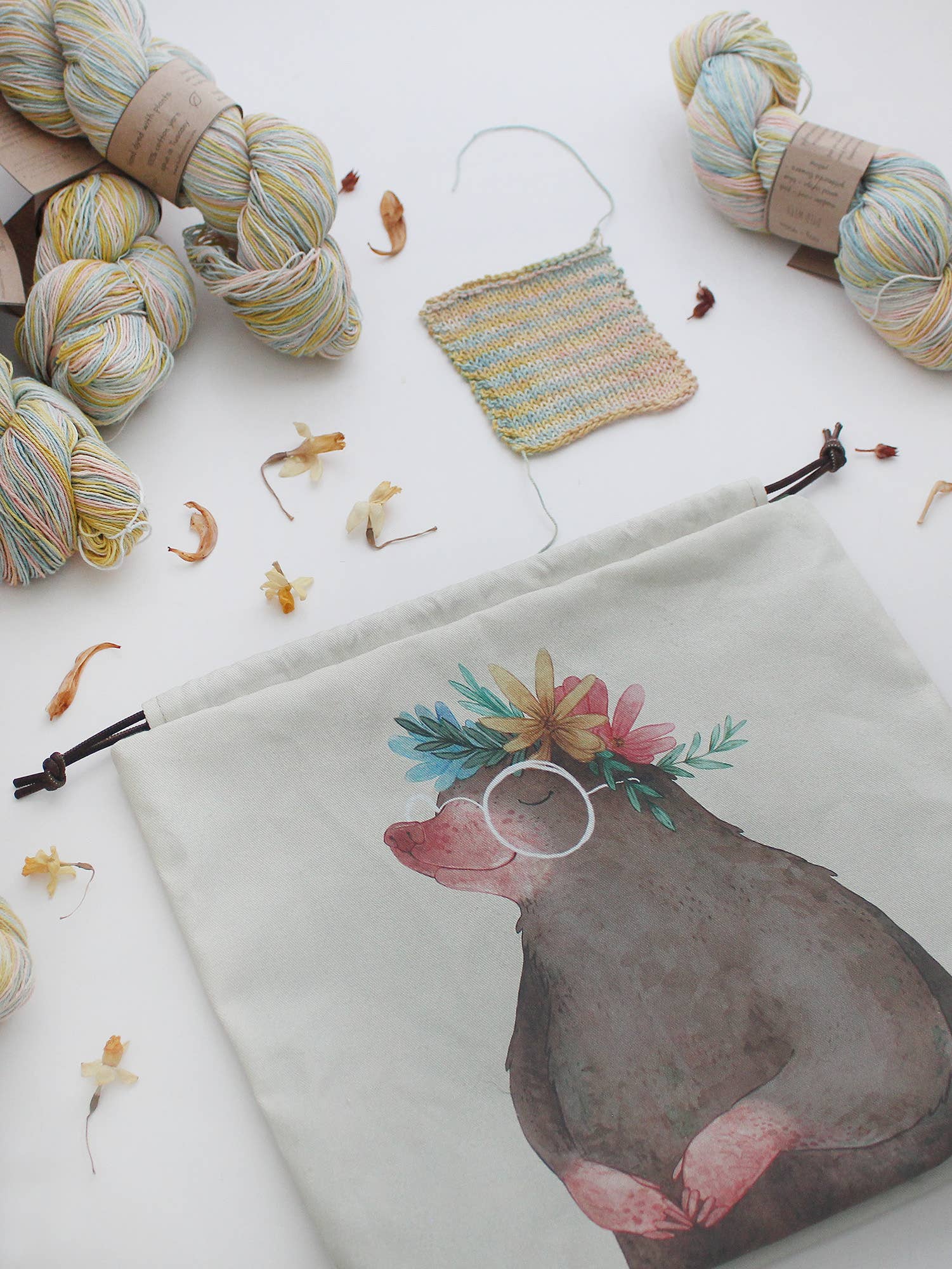The Blue Rabbit House - Dolores the Mole - Project Bag
