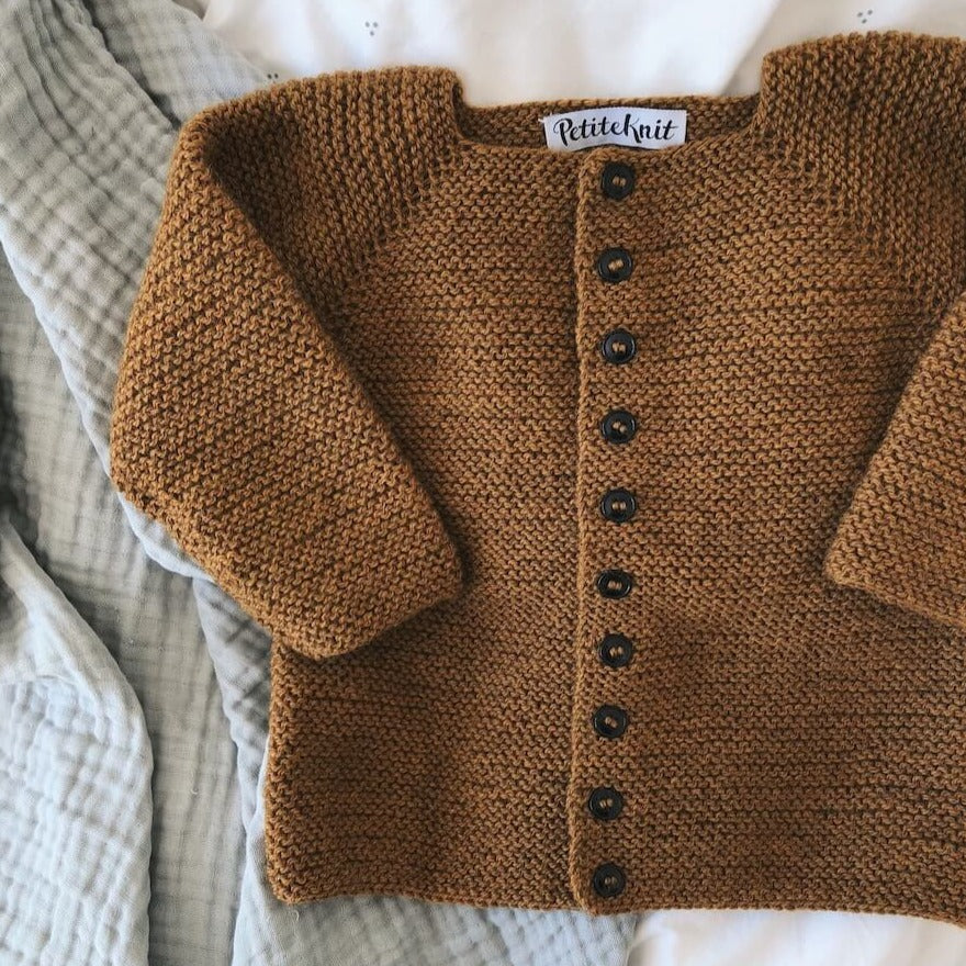 Kit de tricot de veste pour débutant PetiteKnit en WYS Bo Peep