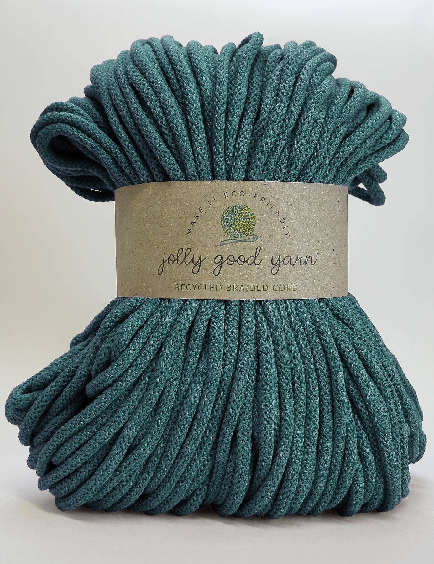 Jolly Good Yarn - 5mm Exeter Blue recycled cotton macrame cord (100m)
