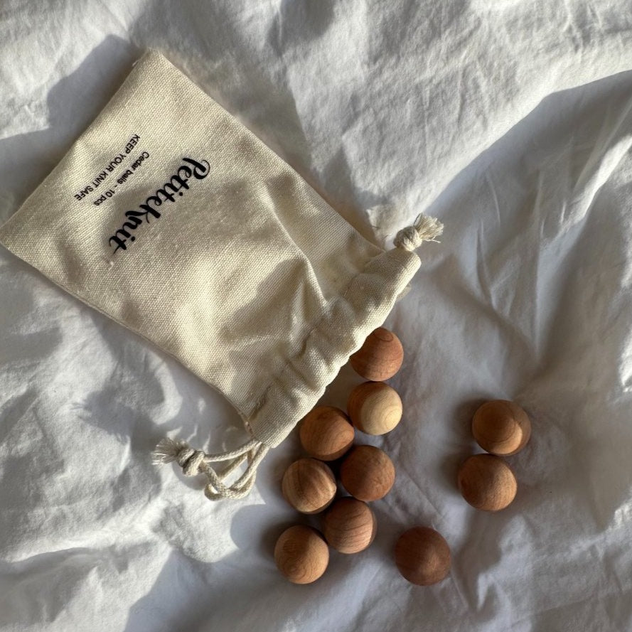 Boules de cèdre PetiteKnit (paquet de 10)