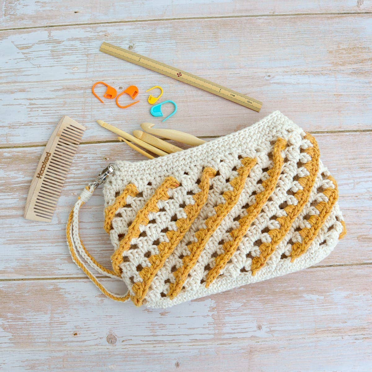 Pochette Hoooked Kuala Lumpur - Kit de crochet