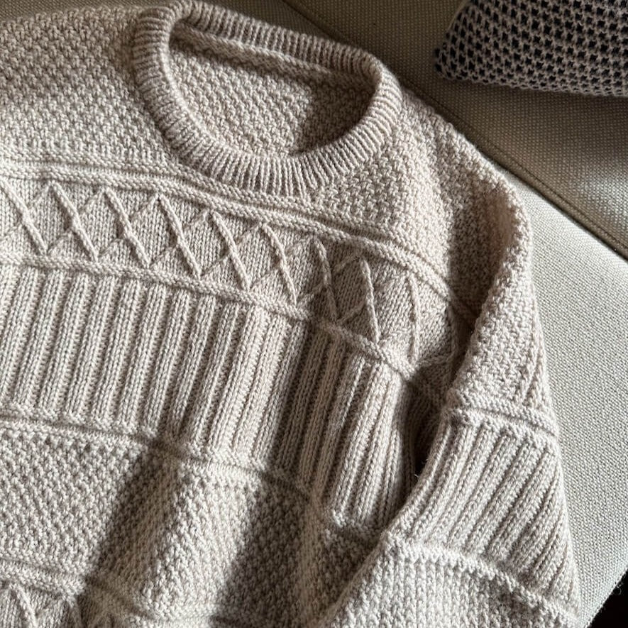 PetiteKnit Ingrid Sweater Man - Knitting Pattern