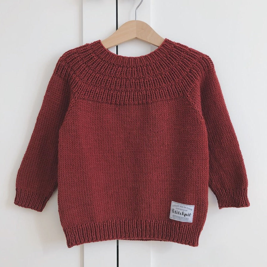 PetiteKnit Anker's Sweater Knitting Kit in WYS Pure DK