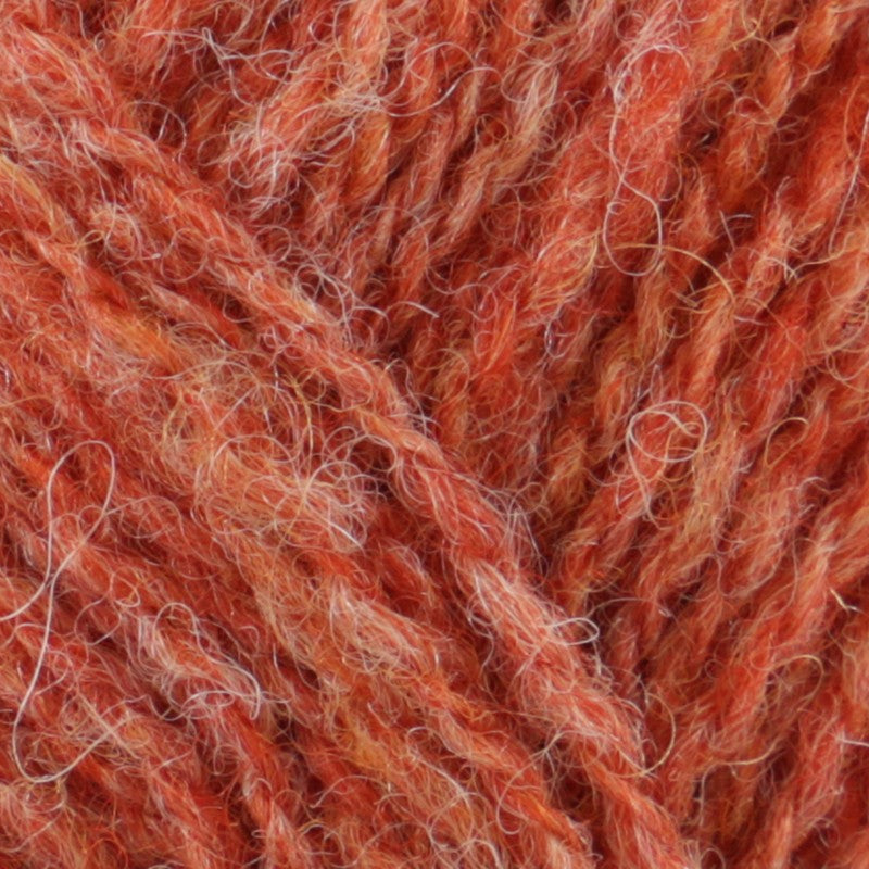 Jamieson & Smith 2ply Jumper weight colour FC7 Marled Salmon Orange