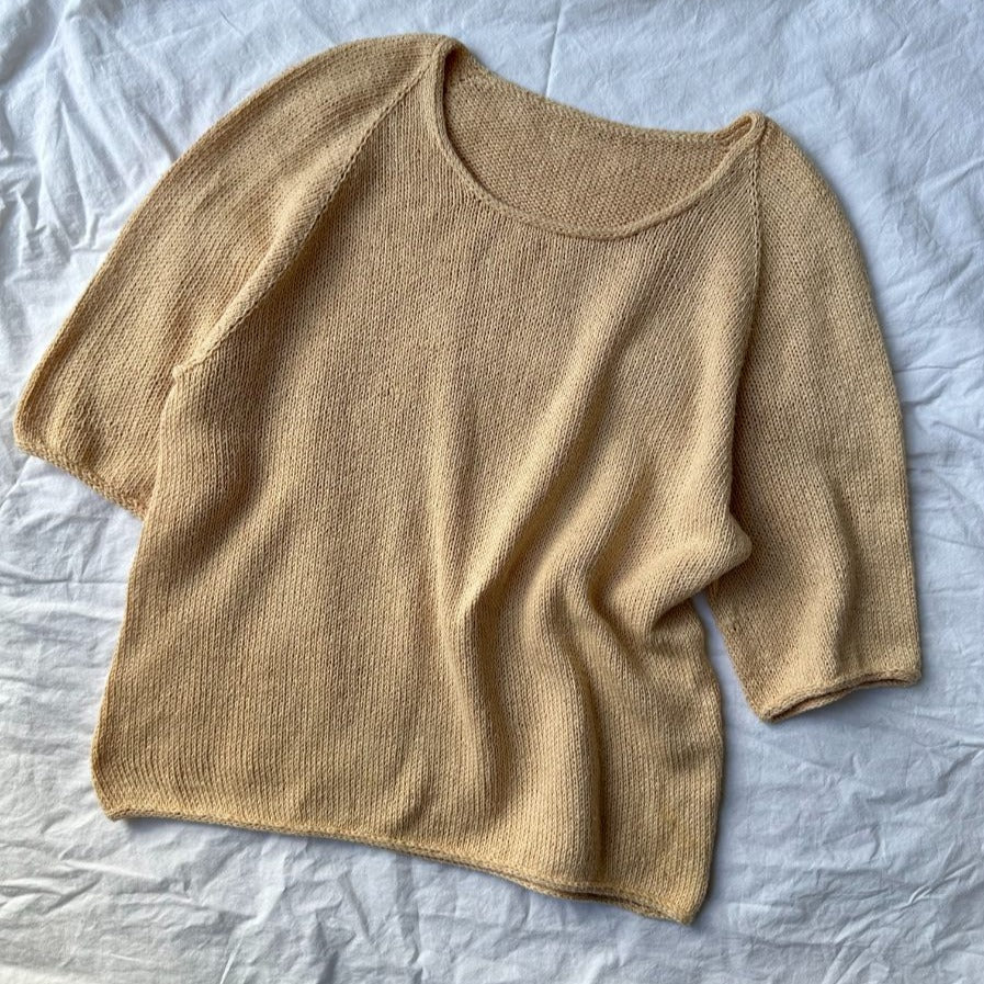 T-shirt Cumulus col rond PetiteKnit - Patron de tricot