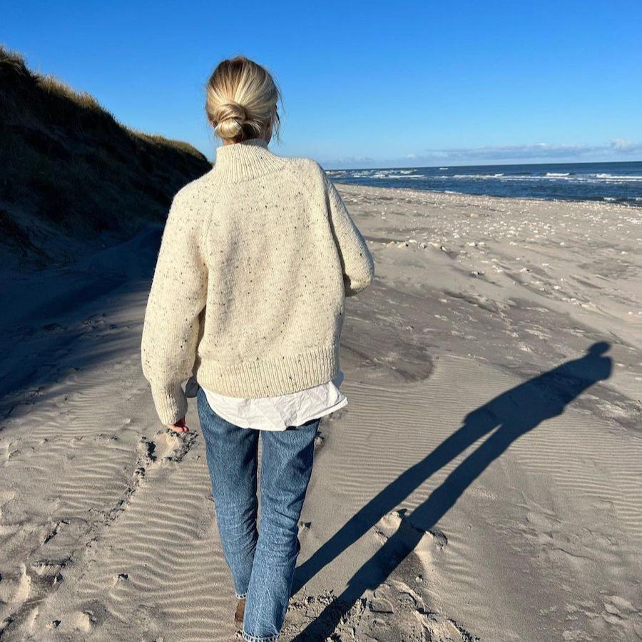 PetiteKnit Louvre Sweater Knitting Kit in WYS Wool Revival