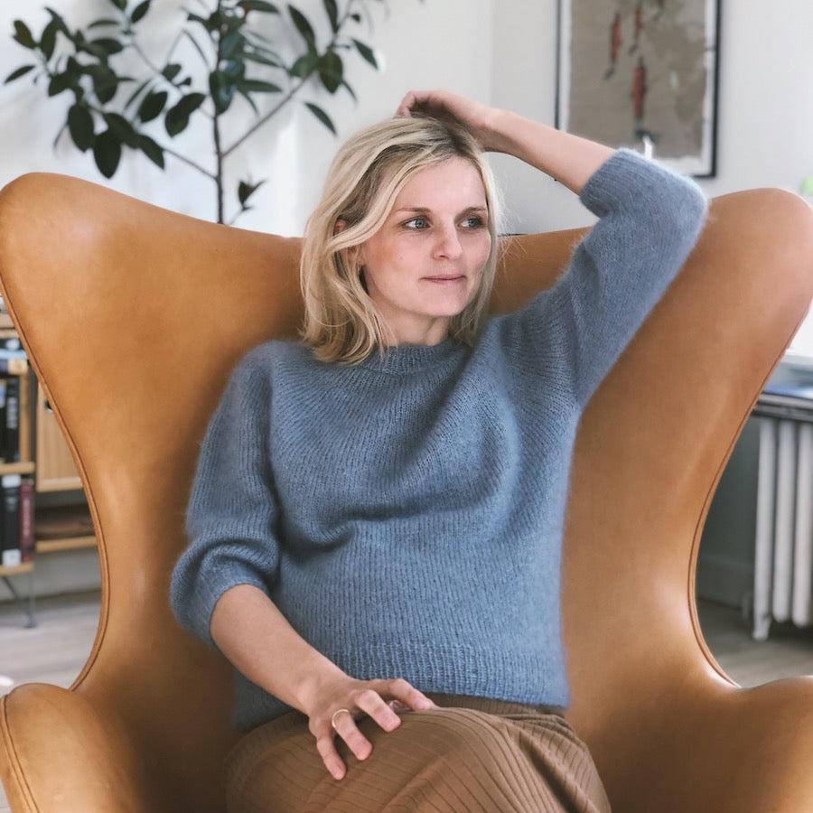 Novice Sweater Mohair Edition - Knitting Kit - Limited Edition in Kidsilk Haze Colour