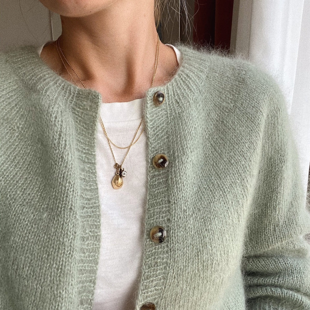 Novice Cardigan Mohair Edition - Knitting Kit - Limited Edition in Kidsilk Haze Colour