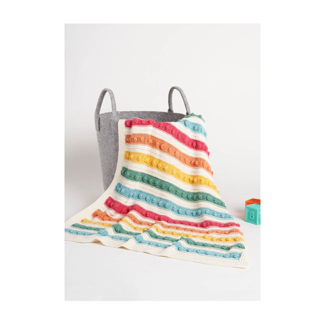 Rainbow blanket Crochet Pattern (PDF Download)