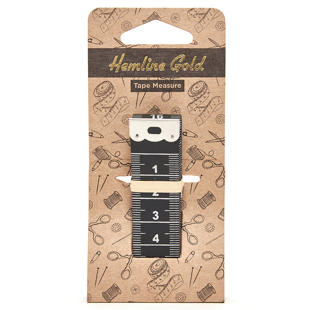 Hemline Gold Tape Measure - 150cm long