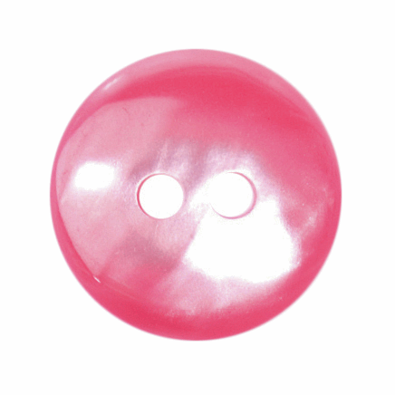 Round Coral Pink Button 14mm