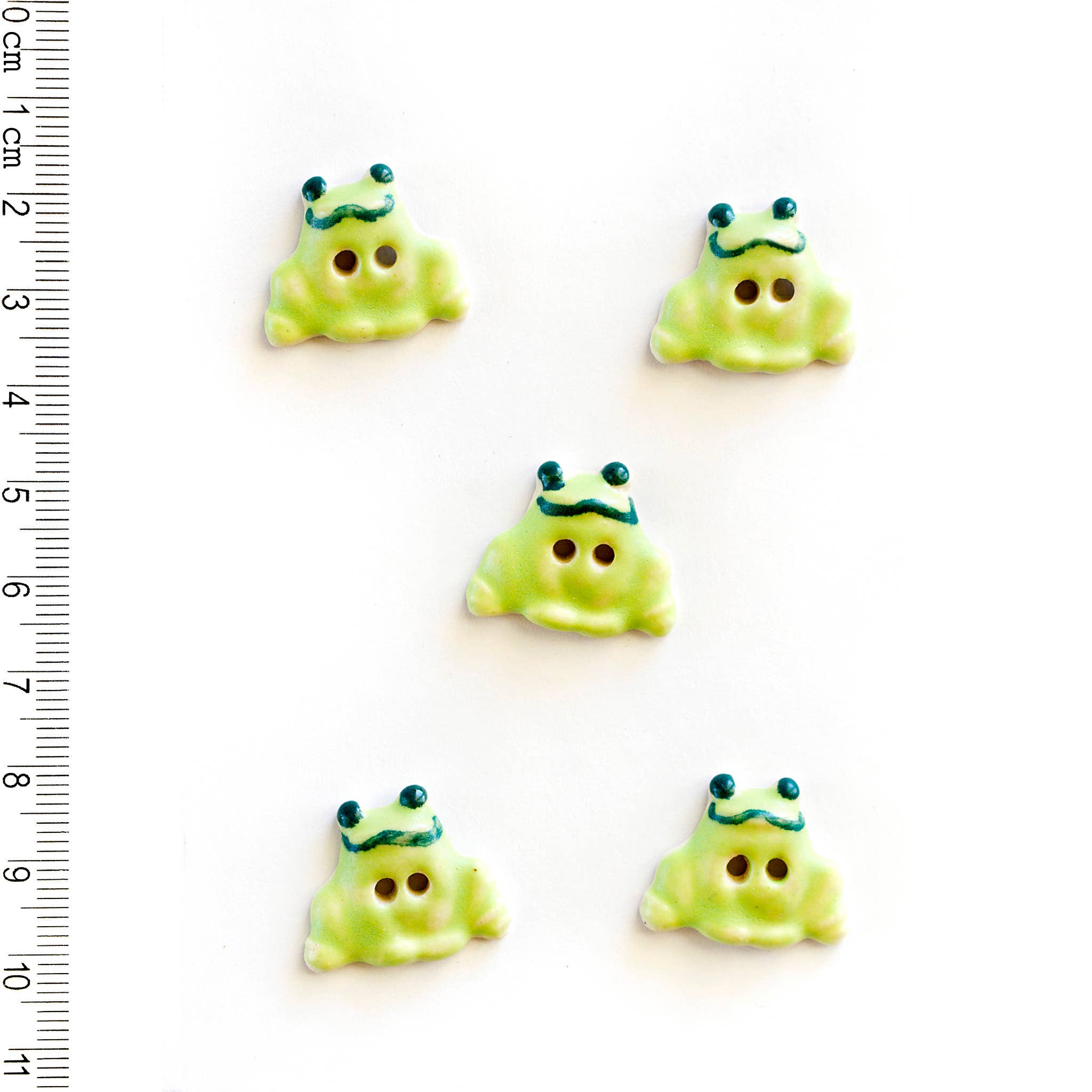 Boutons incomparables - 5 boutons grenouilles