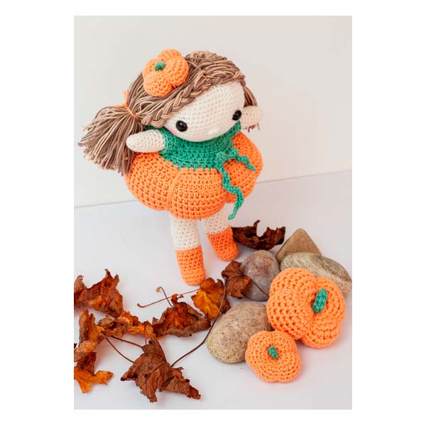 Patron de crochet pour poupée citrouille-courgette (téléchargement PDF)