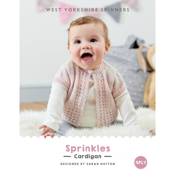 Modèle de cardigan bébé WYS Sprinkles (téléchargement PDF)