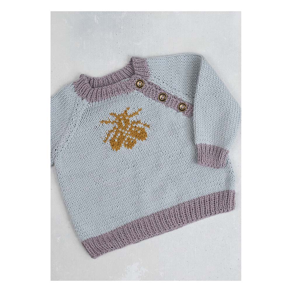 Pull bébé Busy Bee - Patron de tricot (téléchargement PDF)