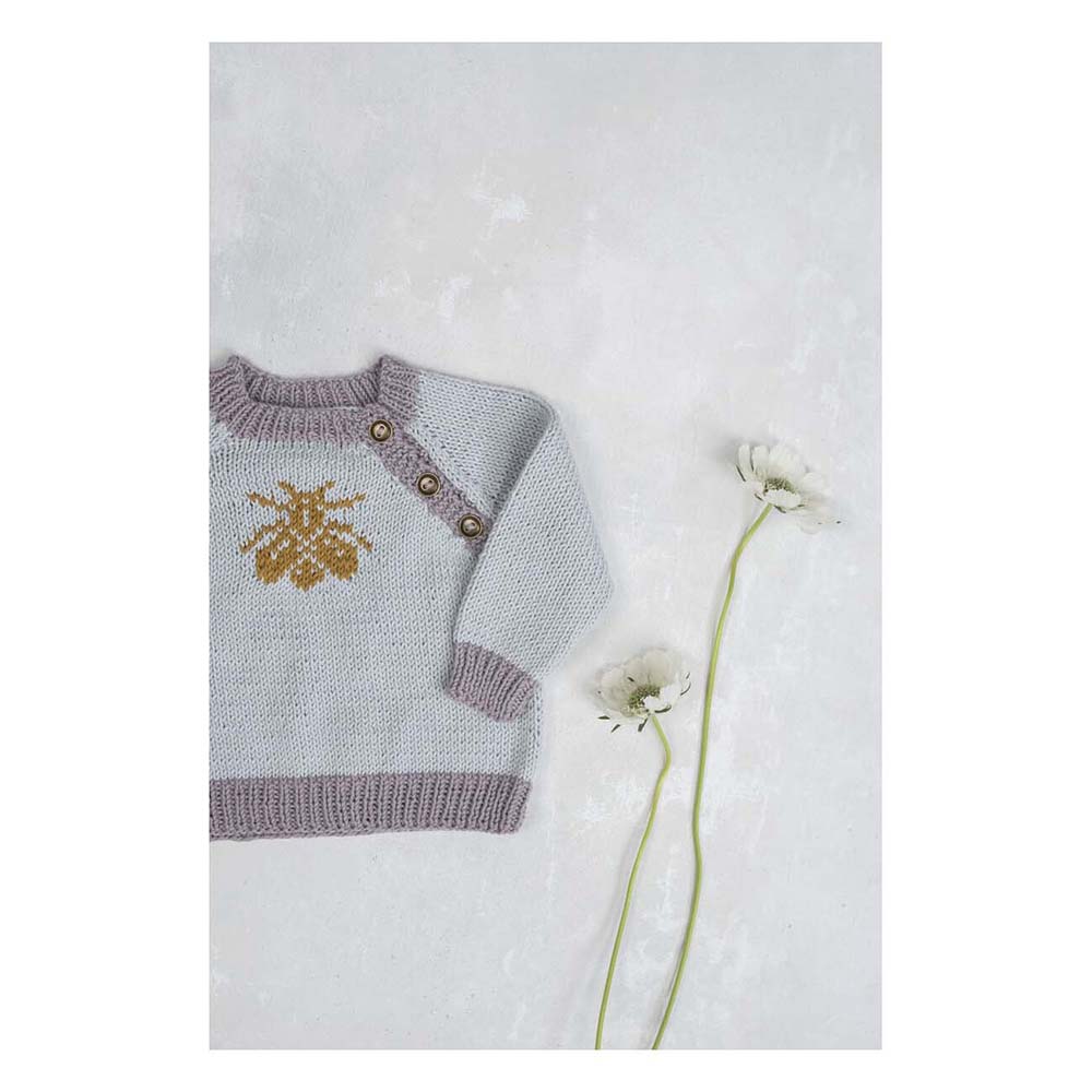 Busy Bee Baby Sweater - Knitting Pattern (PDF download)