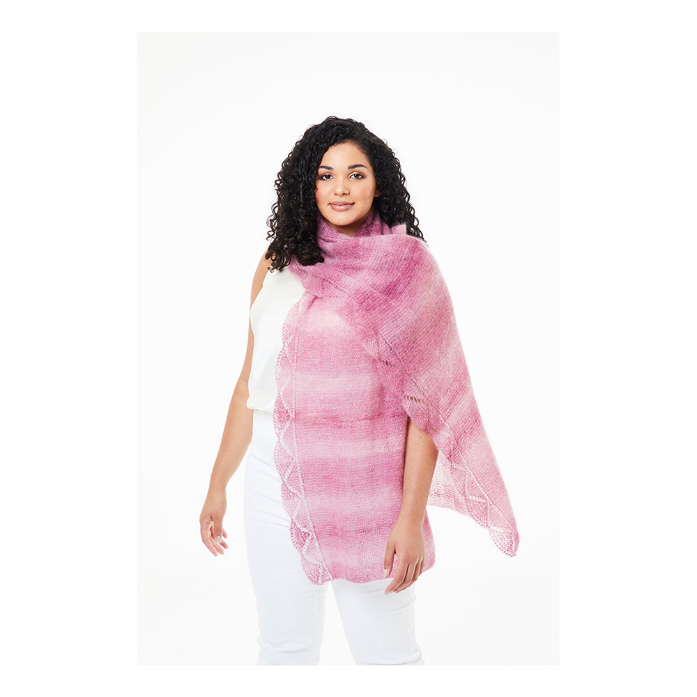 Edie Wrap - Knitting Kit - Limited Edition in Kidsilk Haze Colour
