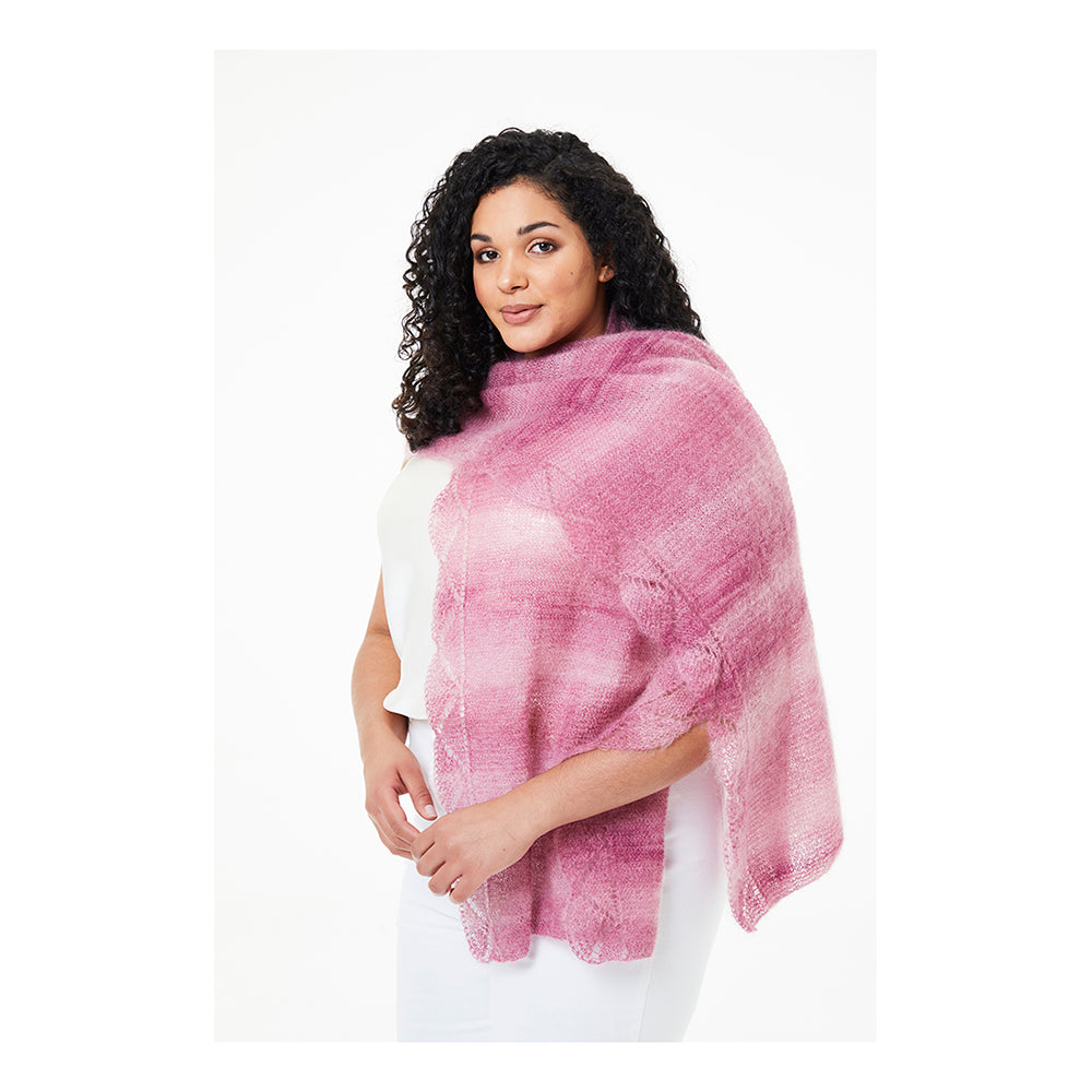 Edie Wrap - Knitting Kit - Limited Edition in Kidsilk Haze Colour