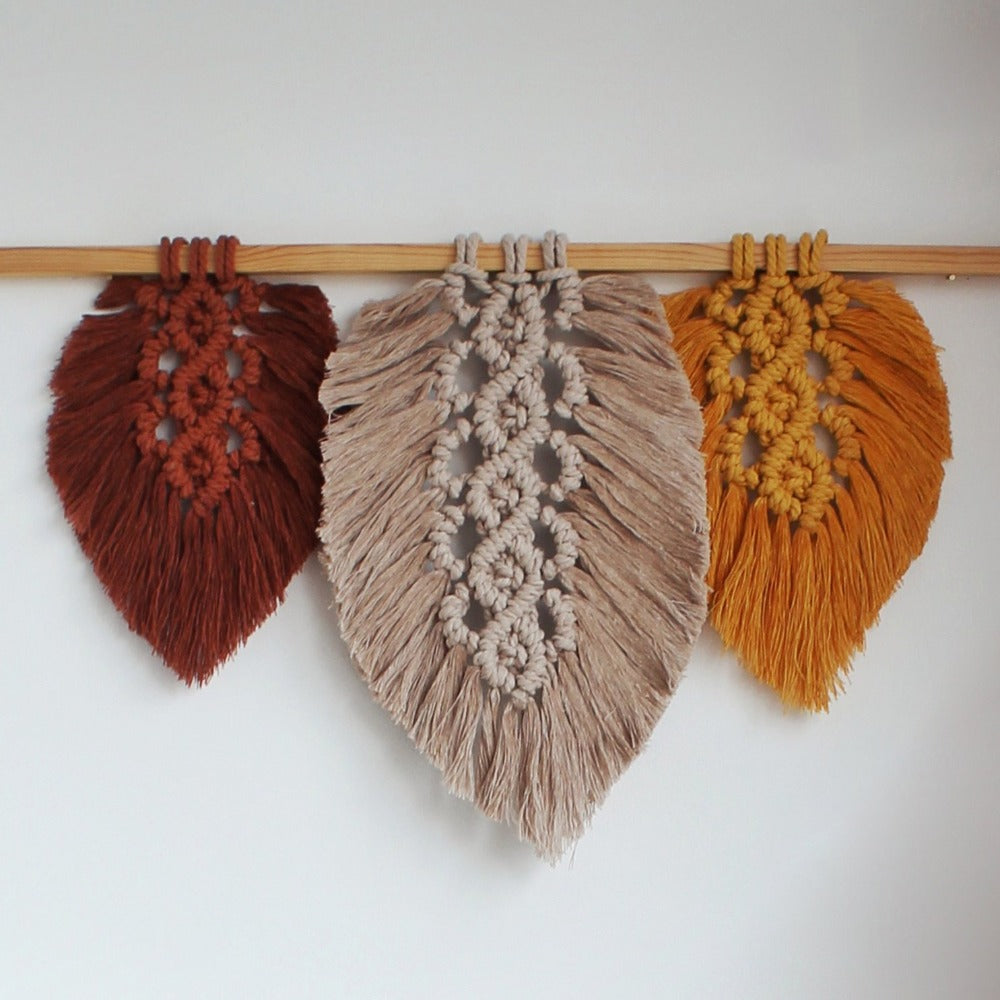 Macramé Wallhanging Feathers (downloadable PDF)