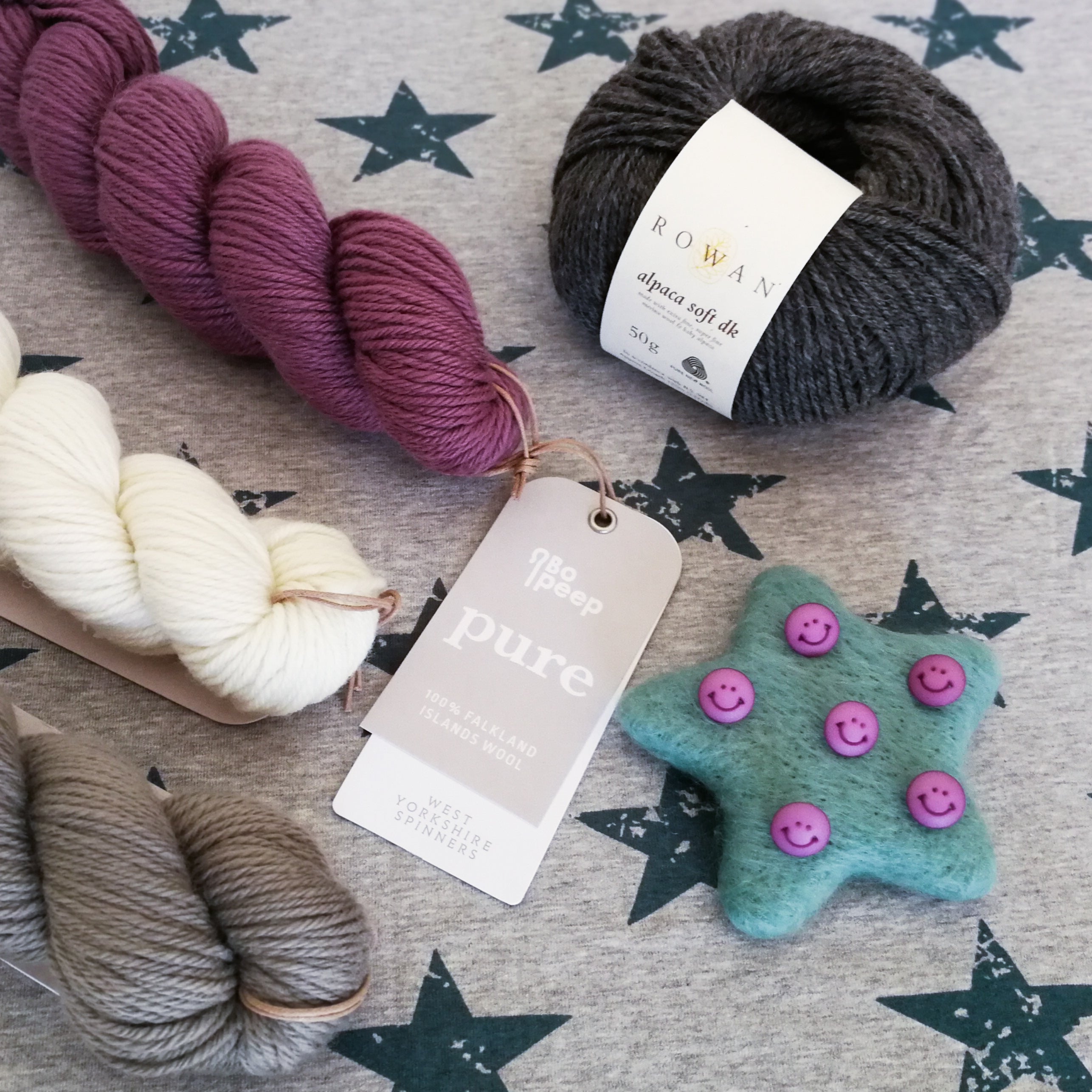 4 Colour Baby Cardigan Yarn Pack