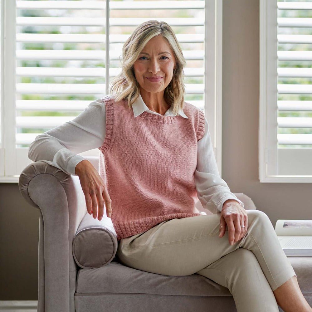 Pull Margot (version une couleur) - Kit de tricot