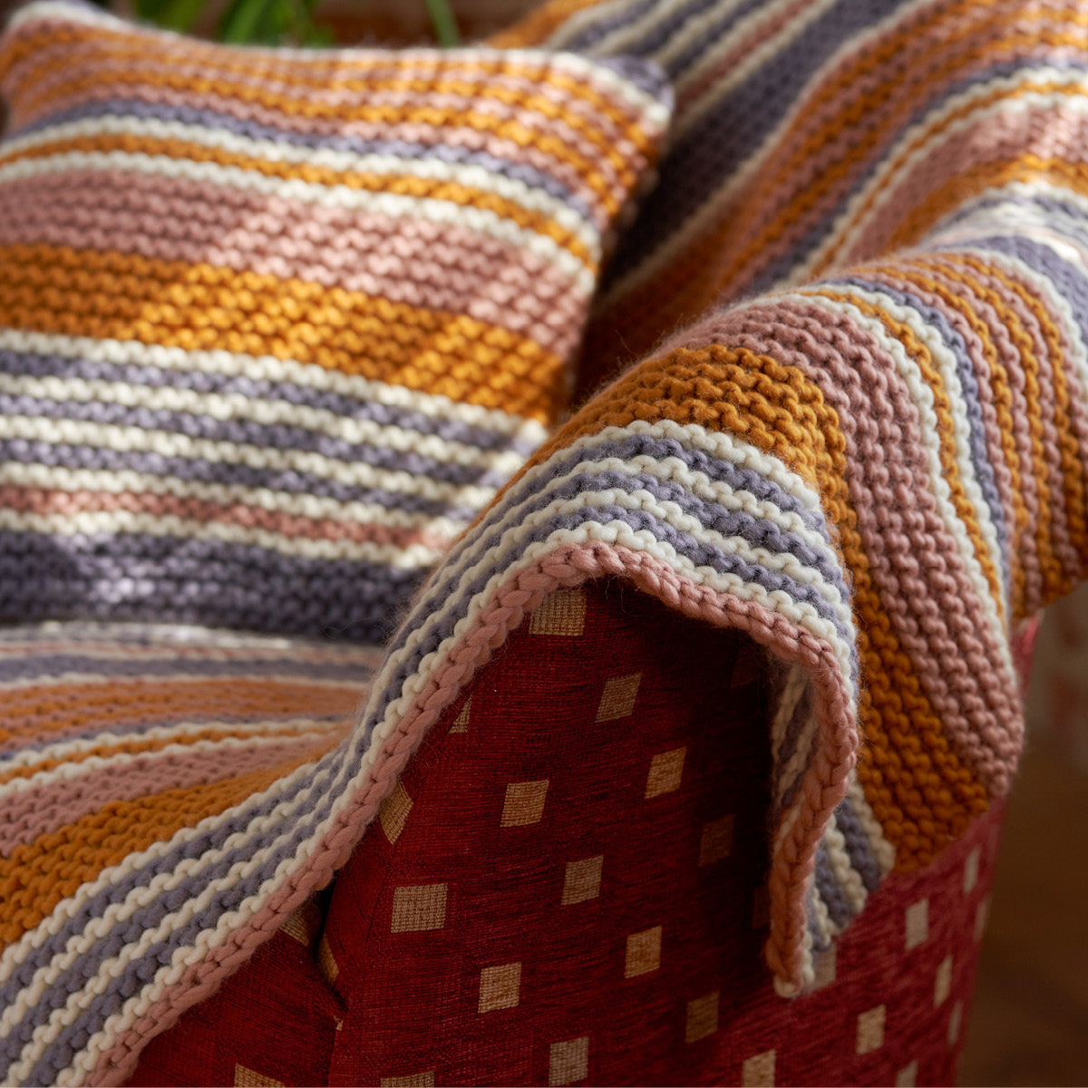 Zuma Blanket and Cushion Knitting Pattern (FREE PDF Download)