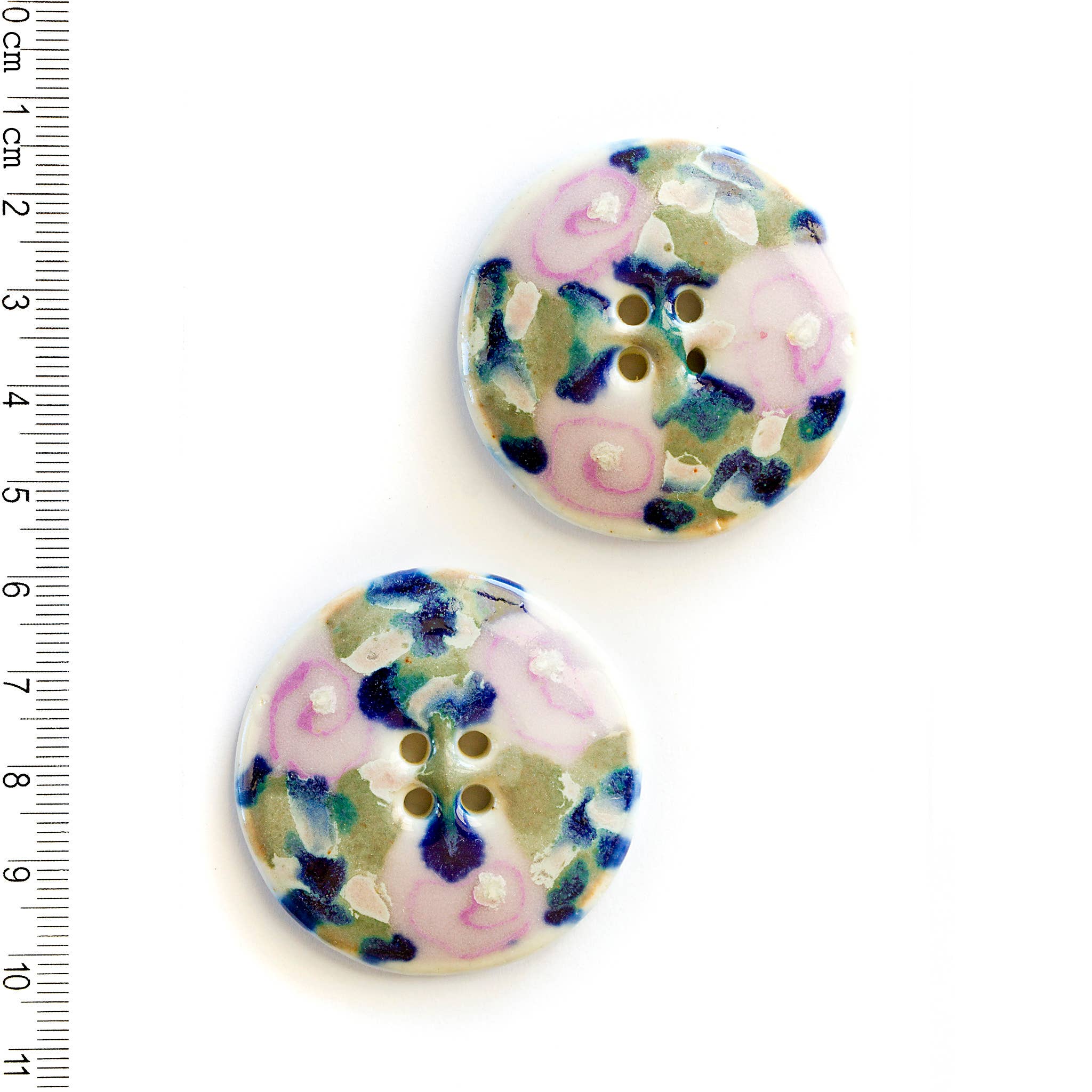 Incomparable Buttons - 2 Large Floral Buttons