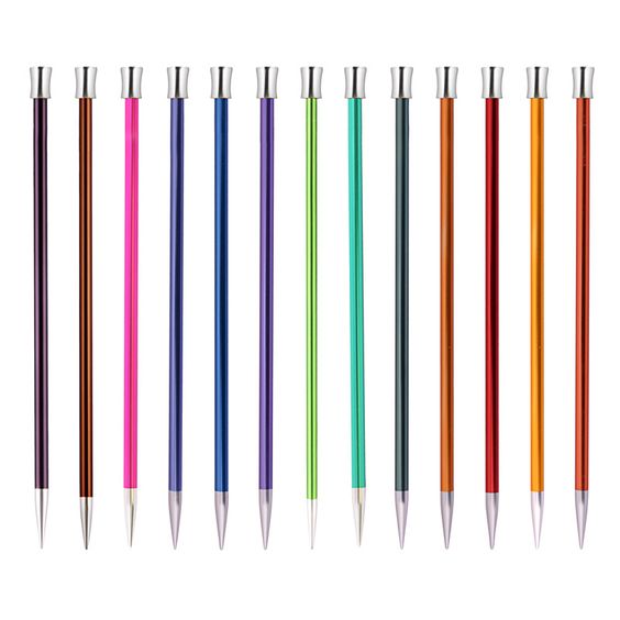 KnitPro Single Pointed Knitting Needles - Zing - 35cm