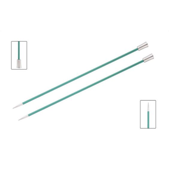 KnitPro Single Pointed Knitting Needles - Zing - 30cm